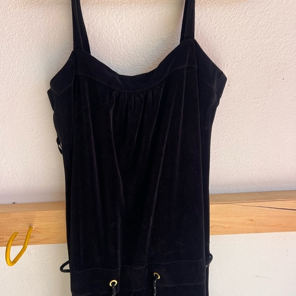 Juicy Black velvet Jumpsuit - Picture 3 of 5